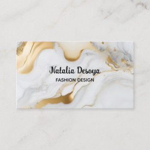 Visitekaartjes Gold Glitter