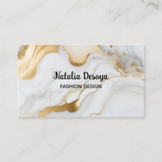 Visitekaartjes Gold Glitter
