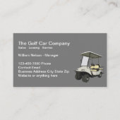 Visitekaartjes Golf Cart Sales Service (Voorkant)
