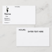 Visitekaartjes GOLF PRO ONTWERP (Voorkant / Achterkant)