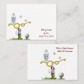 Visitekaartjes, Golfles Visitekaartjes (Voorkant / Achterkant)