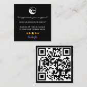 Visitekaartjes Google Review QR Bedankt (Voorkant / Achterkant)