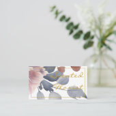 Visitekaartjes - Gouden Bloemist Design (Staand voorkant)
