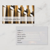 Visitekaartjes - gouden buizen (Voorkant / Achterkant)