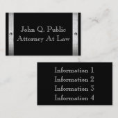 Visitekaartjes gouden metalen Lijst (Voorkant / Achterkant)