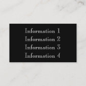 Visitekaartjes gouden metalen Lijst (Achterkant)