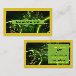 Visitekaartjes Green Yellow Modern
