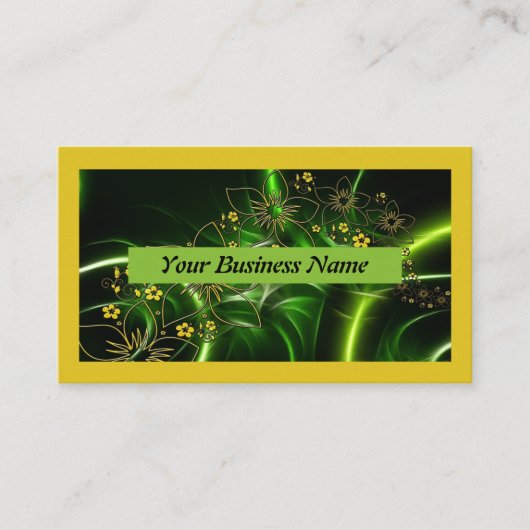 Visitekaartjes Green Yellow Modern (Voorkant)