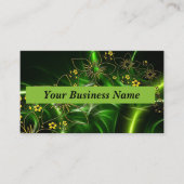 Visitekaartjes Groene gele zwarte kaart aanpassen (Voorkant)