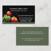 Visitekaartjes groenten (Voorkant / Achterkant)