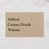 Visitekaartjes - handgemaakt met liefde (Achterkant)