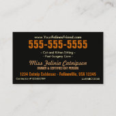 visitekaartjes Happy Cats Two Sided  (Achterkant)