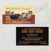 visitekaartjes Happy Cats Two Sided  (Voorkant / Achterkant)