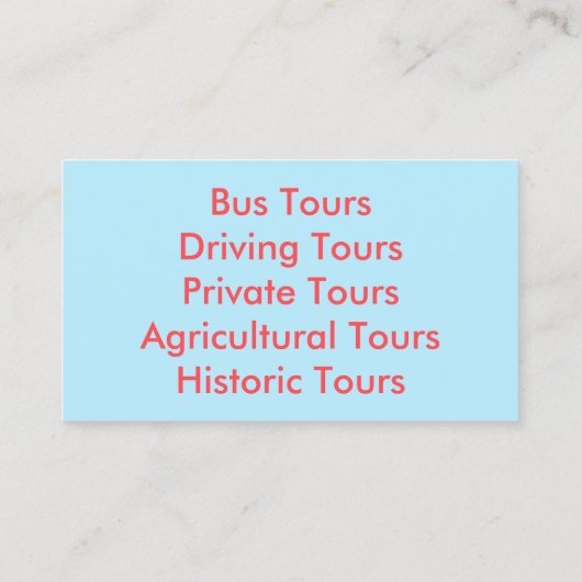 VISITEKAARTJES - HAWAII (Achterkant)