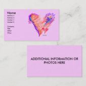 VISITEKAARTJES - Heart Felt (Voorkant / Achterkant)