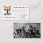 visitekaartjes/honden op bed visitekaartje (Voorkant / Achterkant)