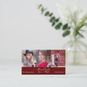 Visitekaartjes hoofdschot voor Actor-model (Staand voorkant)