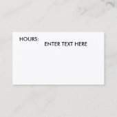 Visitekaartjes HORSRIJDEND ONTWERP (Achterkant)