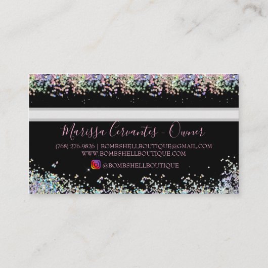 Visitekaartjes in creditcardstijl (Achterkant)