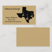 Visitekaartjes in de olie- en gasindustrie (Voorkant / Achterkant)