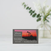 Visitekaartjes in de olie- en gasindustrie Oklahom (Staand voorkant)