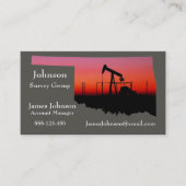 Visitekaartjes in de olie- en gasindustrie Oklahom (Voorkant)