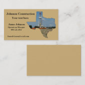 Visitekaartjes in de olie- en gasindustrie Rig Tex (Voorkant / Achterkant)