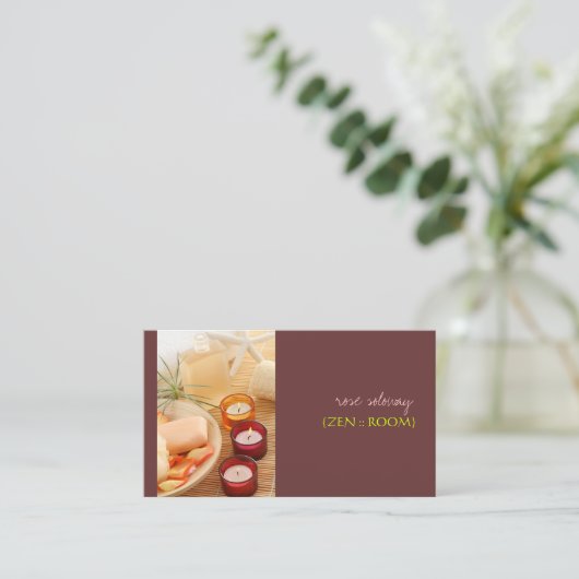 Visitekaartjes in de ruimte (Staand voorkant)