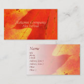 Visitekaartjes in het najaar (Voorkant / Achterkant)
