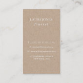 Visitekaartjes in het najaar van Floral (Achterkant)