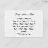 visitekaartjes in ruste Blue Beach Retirement (Achterkant)