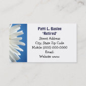 Visitekaartjes in ruste en liefhebbers Daisy Flora Contactkaartje (Achterkant)