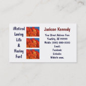 visitekaartjes in ruste met levensonderhoud (Achterkant)