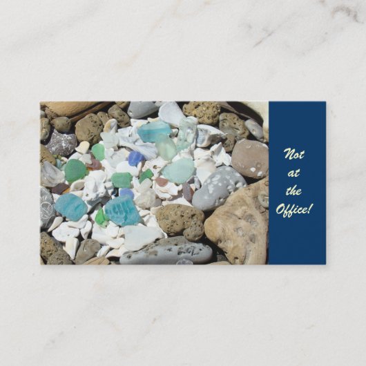 Visitekaartjes in ruste, niet bij de Kantoor stran (Voorkant)