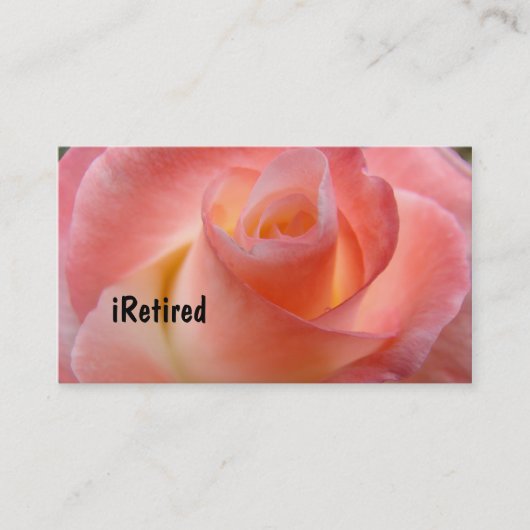 visitekaartjes in ruste roze roze bloemen in ruste (Voorkant)