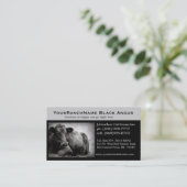 Visitekaartjes in verband met Rundveegras of rundv (Staand voorkant)