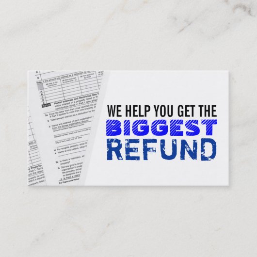 Visitekaartjes inkomstenbelasting (Voorkant)