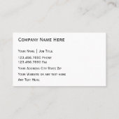 Visitekaartjes inzake klimaatbeheersing (Achterkant)