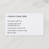 Visitekaartjes inzake klimaatbeheersing (Achterkant)