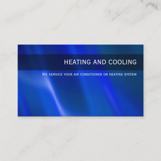 Visitekaartjes inzake klimaatbeheersing (Voorkant)