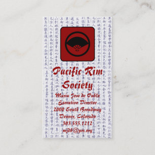 Visitekaartjes Japans Fan