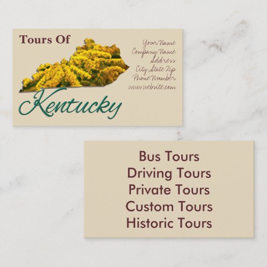 Visitekaartjes - KENTUCKY (Voorkant / Achterkant)