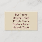 Visitekaartjes - KENTUCKY (Achterkant)