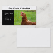 Visitekaartjes kippeneieren met vrije uitloop Boer (Voorkant / Achterkant)