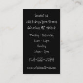 visitekaartjes : Kippenvlees en kabeljauw (Achterkant)