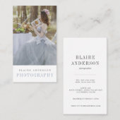 Visitekaartjes | Klassieke fotograaf Verticaal (Voorkant / Achterkant)