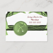 Visitekaartjes, kledingmaker, naaister visitekaartje (Achterkant)