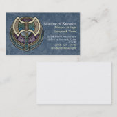 Visitekaartjes Knotwork Labrys (Voorkant / Achterkant)