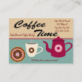 Visitekaartjes, koffiebonenbakkerij visitekaartje (Achterkant)