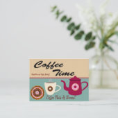 Visitekaartjes, koffiebonenbakkerij visitekaartje (Staand voorkant)